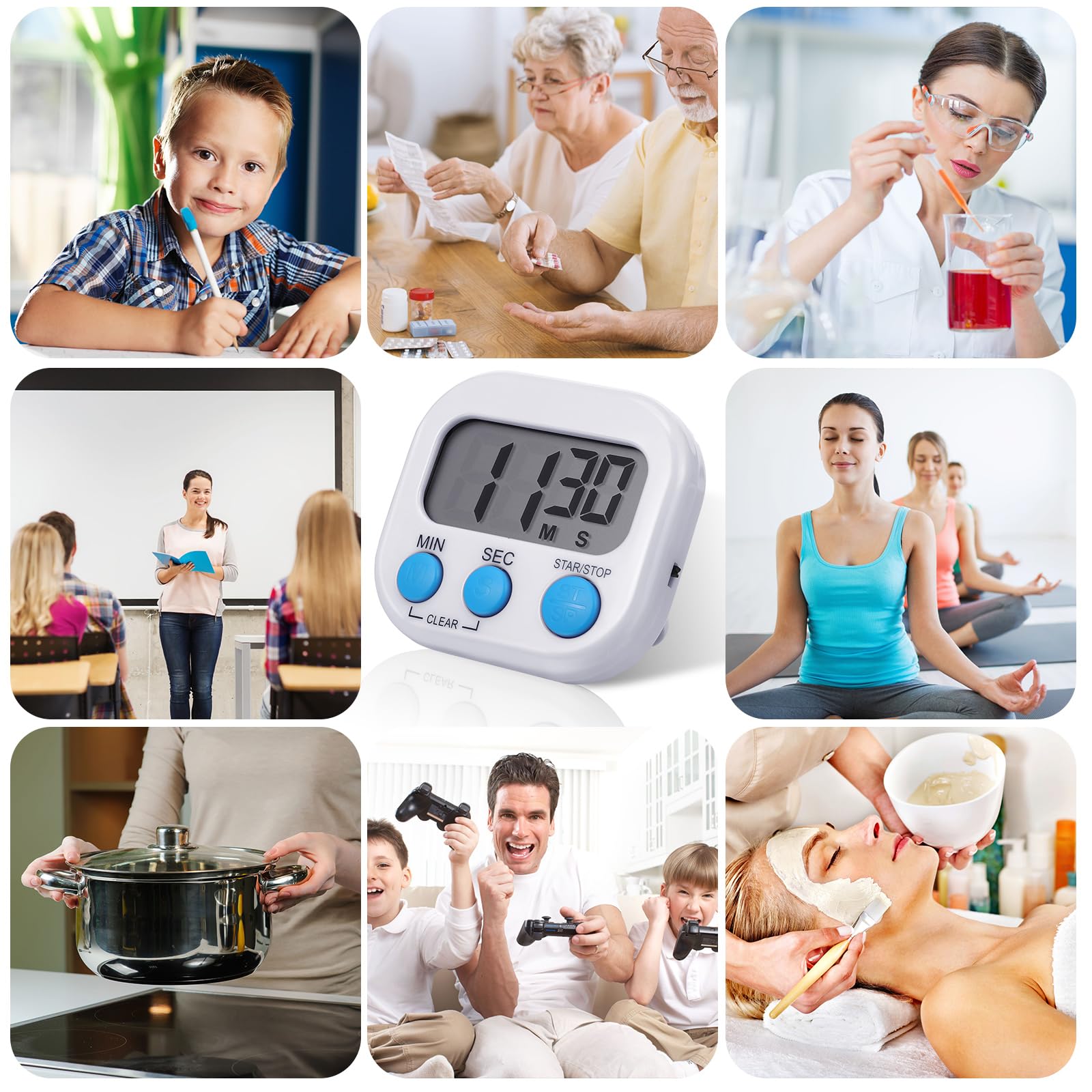 Weewooday white timer is compact and portable for classrooms.