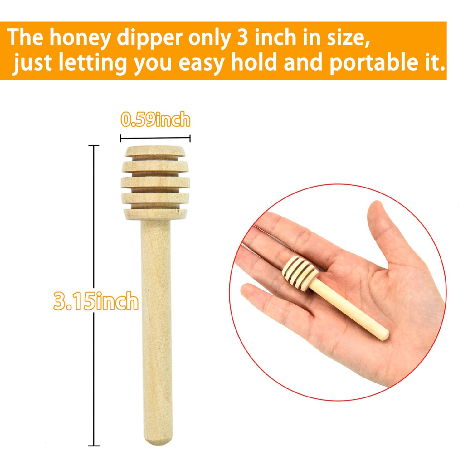 WEFOO 8-5cm length dipper enabling easy reach and controlled dispensing