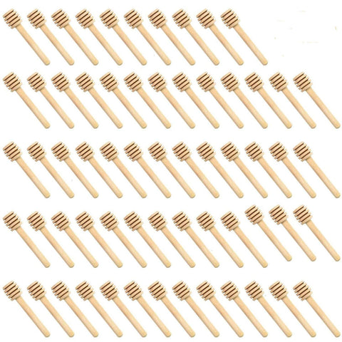 WEFOO wooden honey dipper sticks pack front view for easy drizzle and gifting