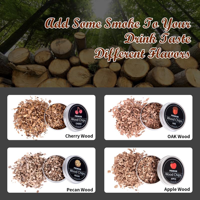 Weibutech smoked cocktail infusion enhances flavor with subtle, natural wood notes.