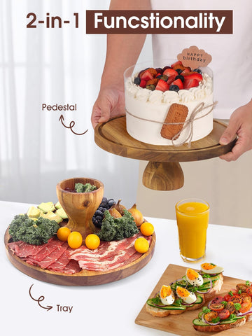 WEIFUTCH acrylic dome keeps pastries fresh and protected.