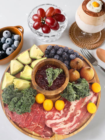 WEIFUTCH food-safe acacia wood for safe serving.