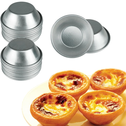 Weilan egg tart molds 25pc set for fast, even baking