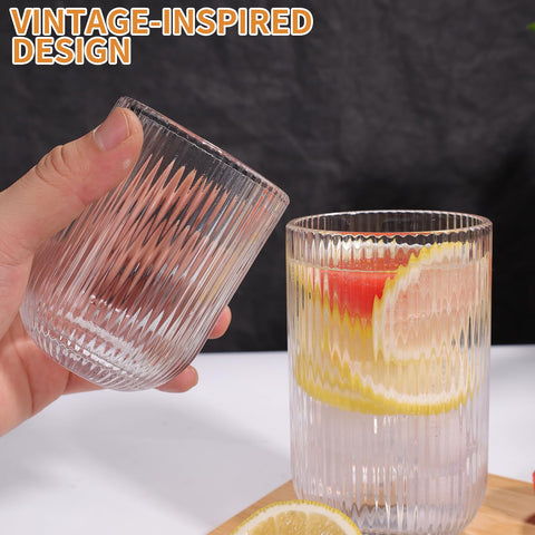 WeirdUncle dining setup glassware adds visual appeal to shelves and tabletop displays.