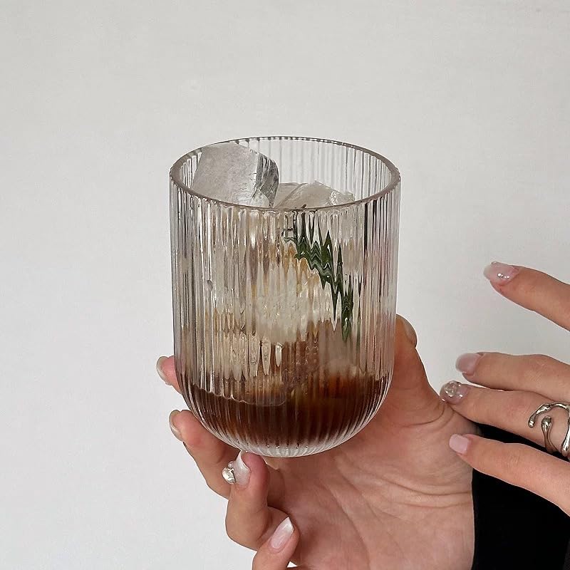WeirdUncle origami fluted glass closeup showcases elegant texture and durable clarity.