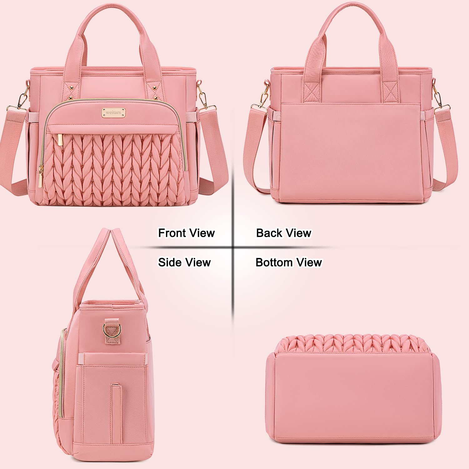 Weitars insulated lunch bag wide-open design for easy packing and access.