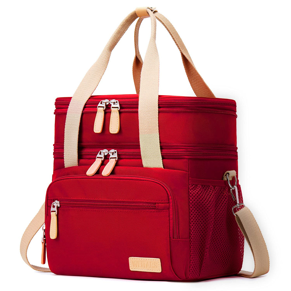 Weitars lunch bag for women with dual compartments for organized meals and snacks.