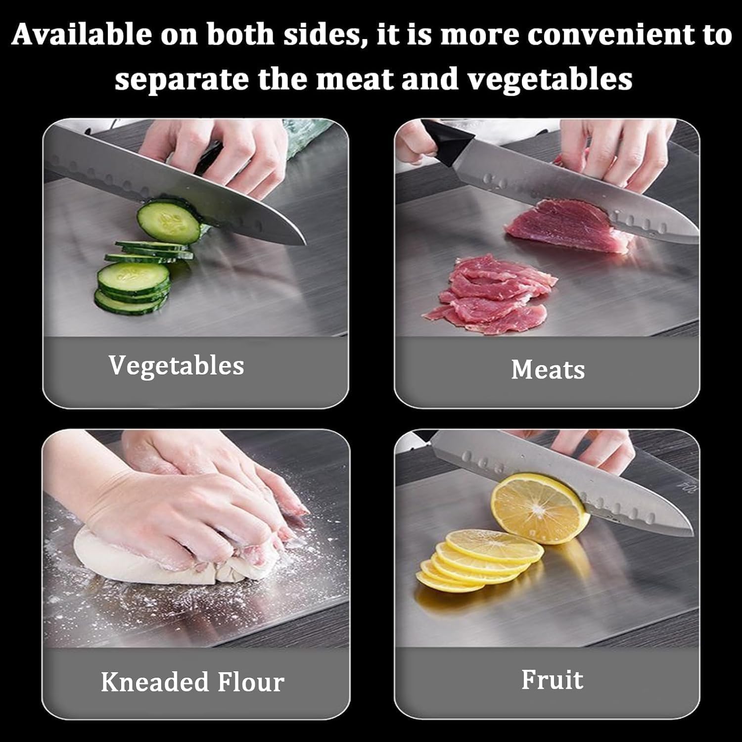 Wekayli 13x9 cutting board top view for versatile slicing