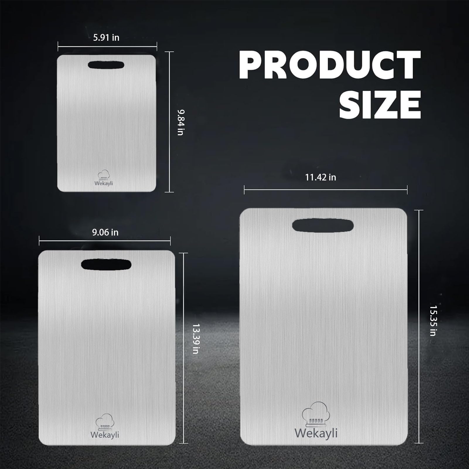 Wekayli portable cutting board lightweight for outdoor cooking