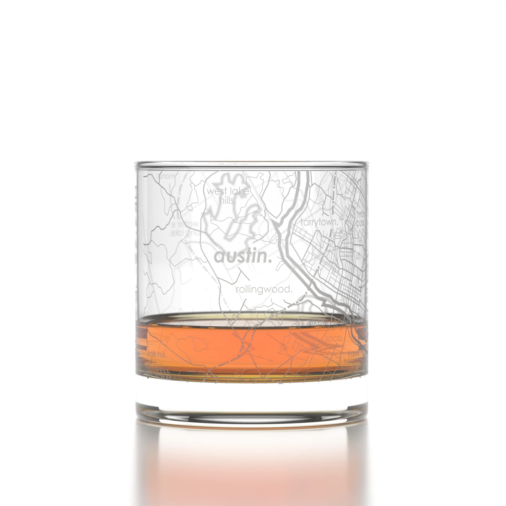Well Told wraparound city map etching adds a conversation-worthy design while staying durable.