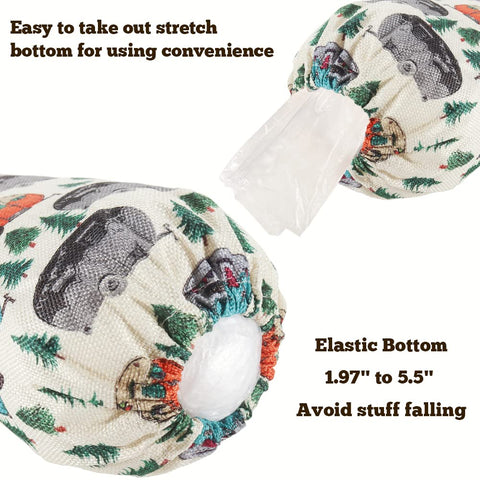 WELLBANEE RV bag dispenser hangs on a hook or door to save space during travel.