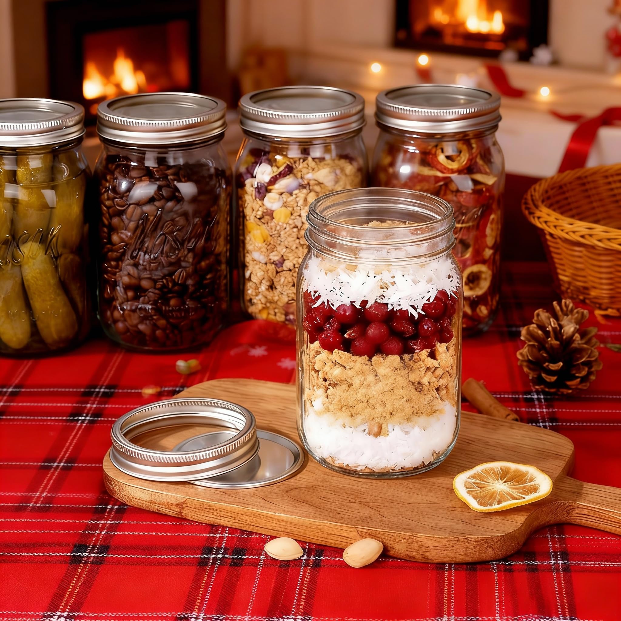 Wellife 32oz mason jar for DIY decorations and gifts.