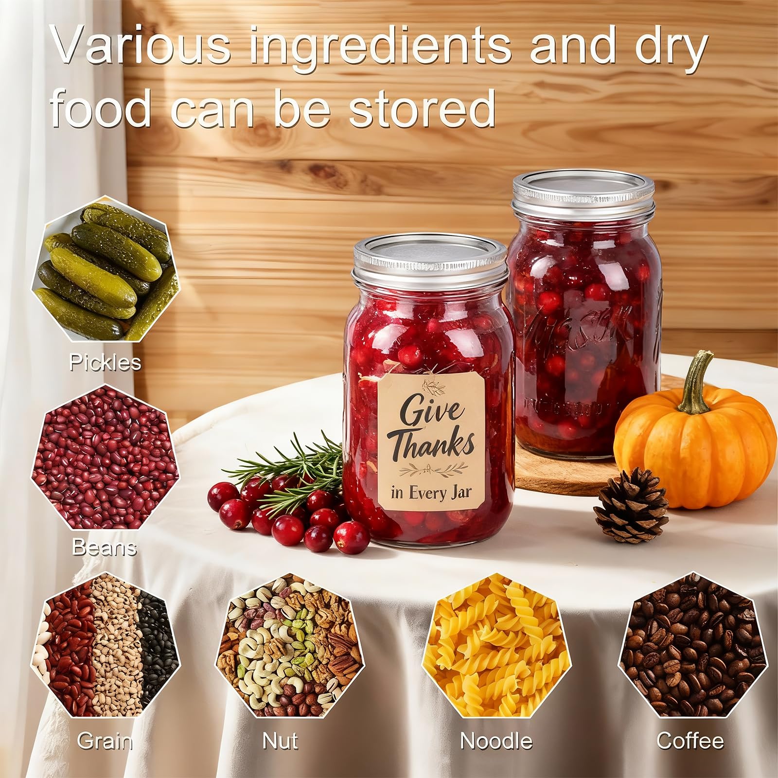 WellLife 32oz jar ideal for sauce storage and meal prep.
