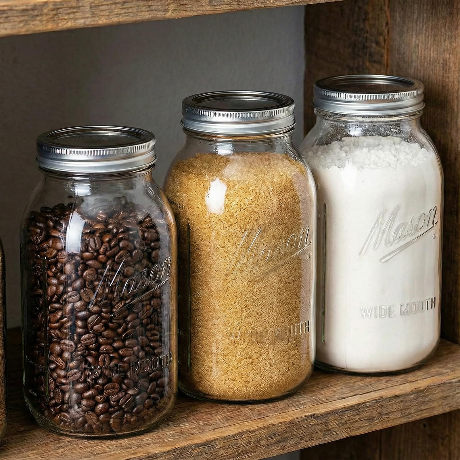 WELLIFE jars ready for pickling and canning with easy loading.