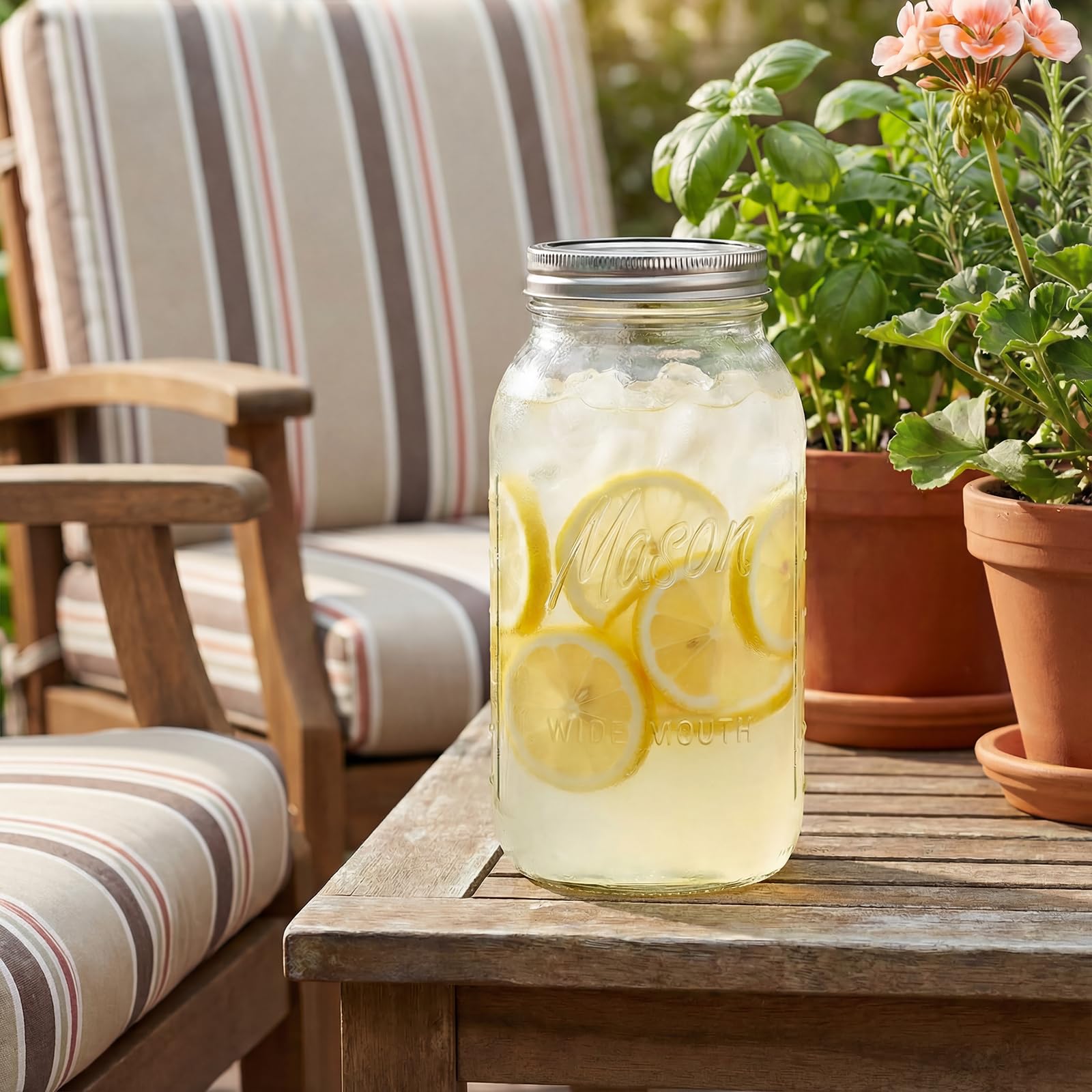 WELLIFE half-gallon jar designed for easy bottom loading.