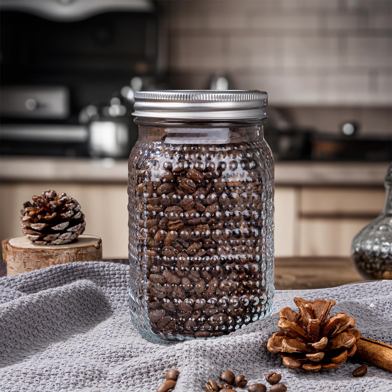 Wellife 32oz mason jar two-pack for easy pickling and canning