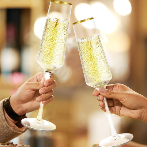 Wells engraved Mr and Mrs champagne glasses perfect wedding gift