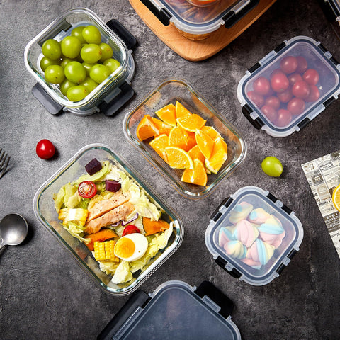 Wells glass meal prep 1230ml container great for bulk prepped meals