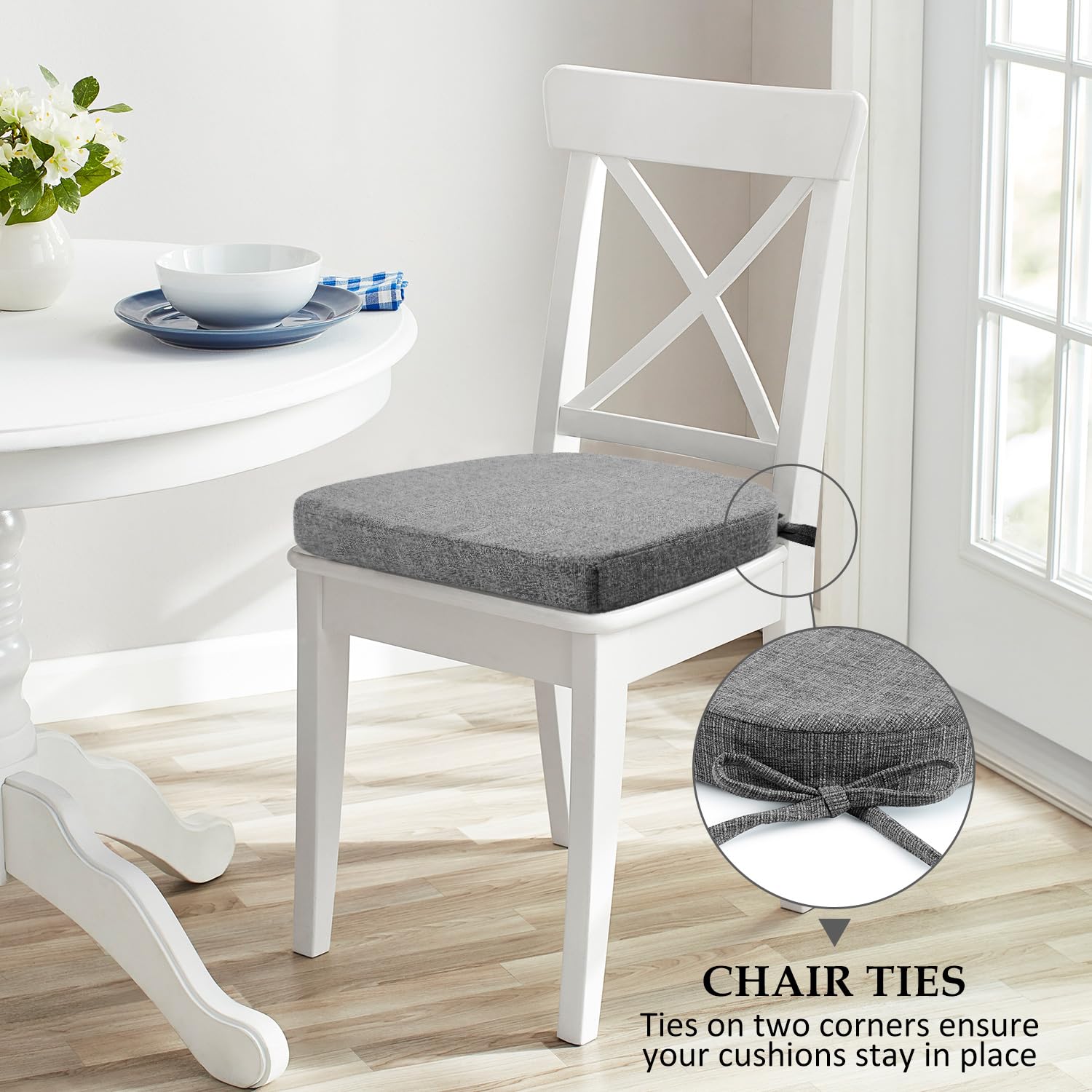 Wellsin textured fabric resists fading and wipes clean easily.