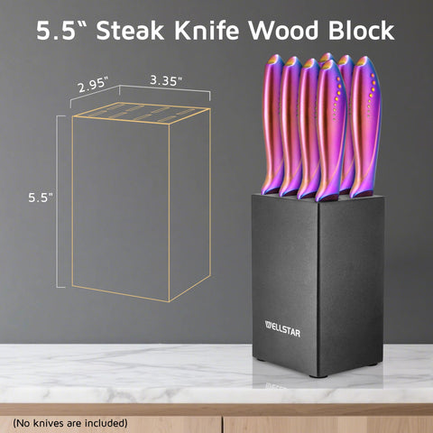 WELLSTAR easy-access knife slot design speeds meal prep.