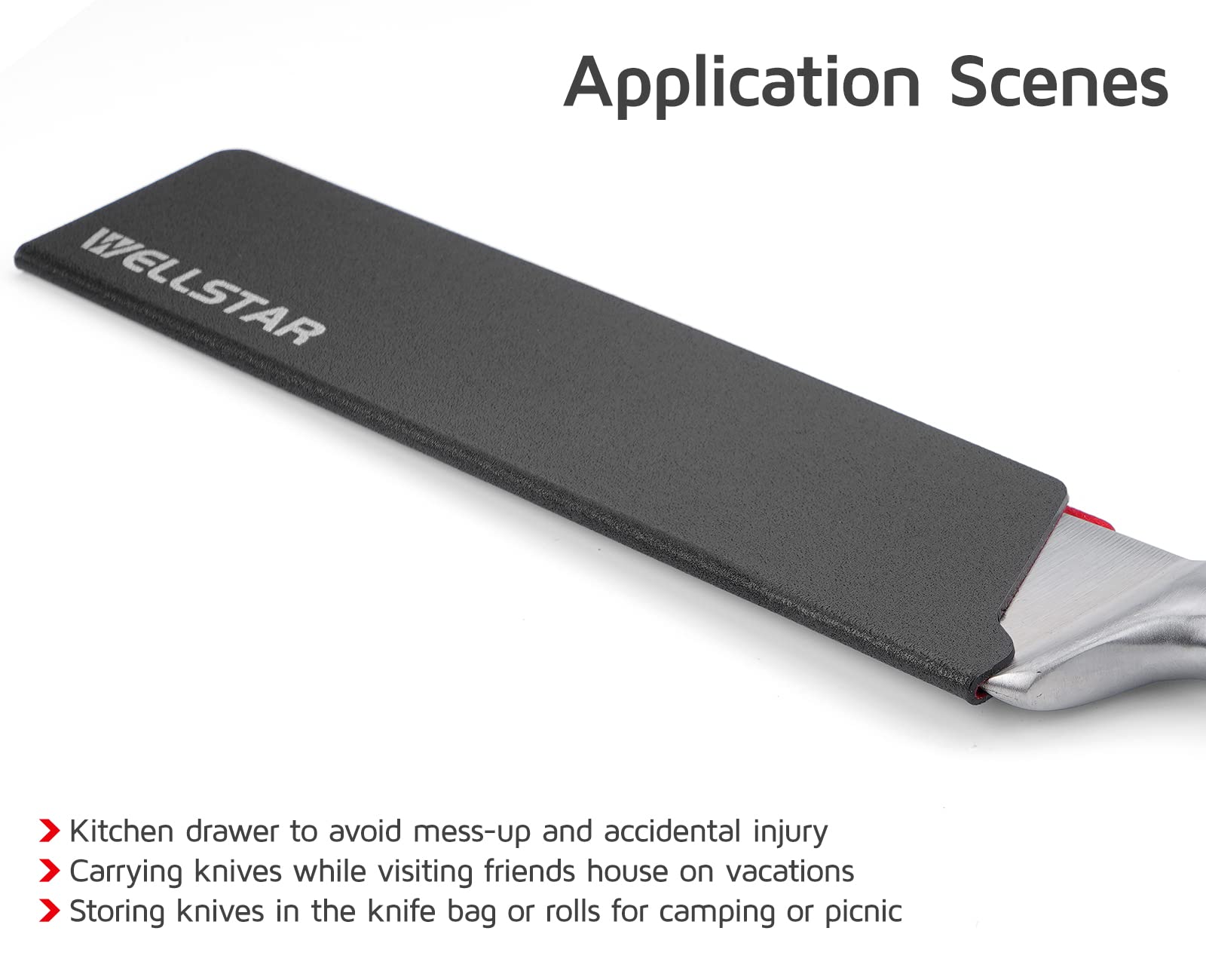 WellSTAR Knife Edge Guard 10.75-inch offers protection for extra-long professional knives.