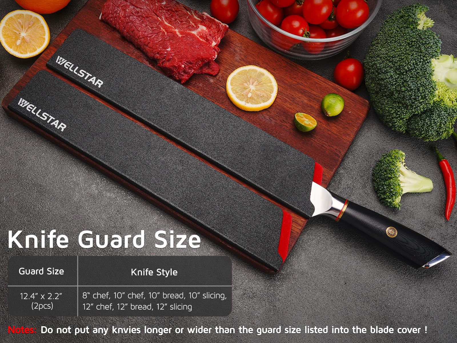 WELLSTAR knife protection solution suitable for daily home kitchen use