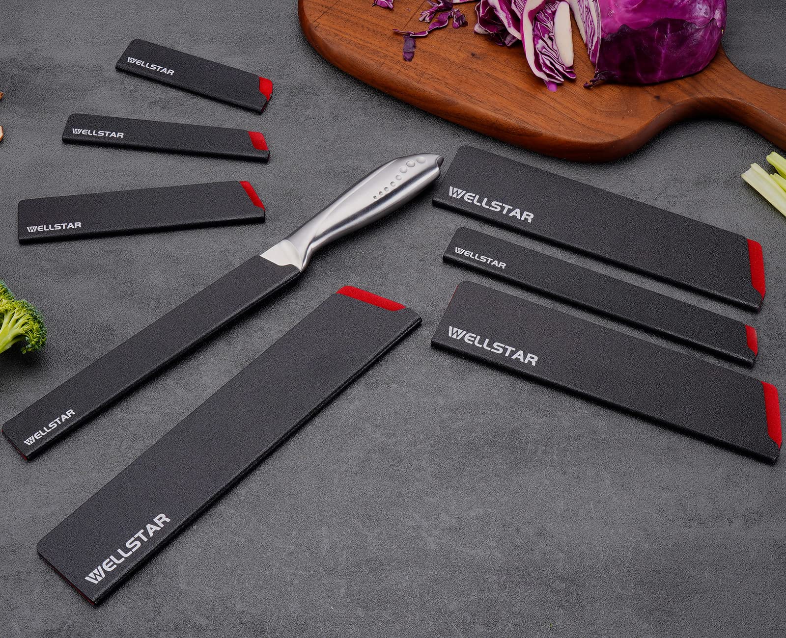 WellSTAR Knife Edge Guard universal fits various knife shapes for versatile protection.