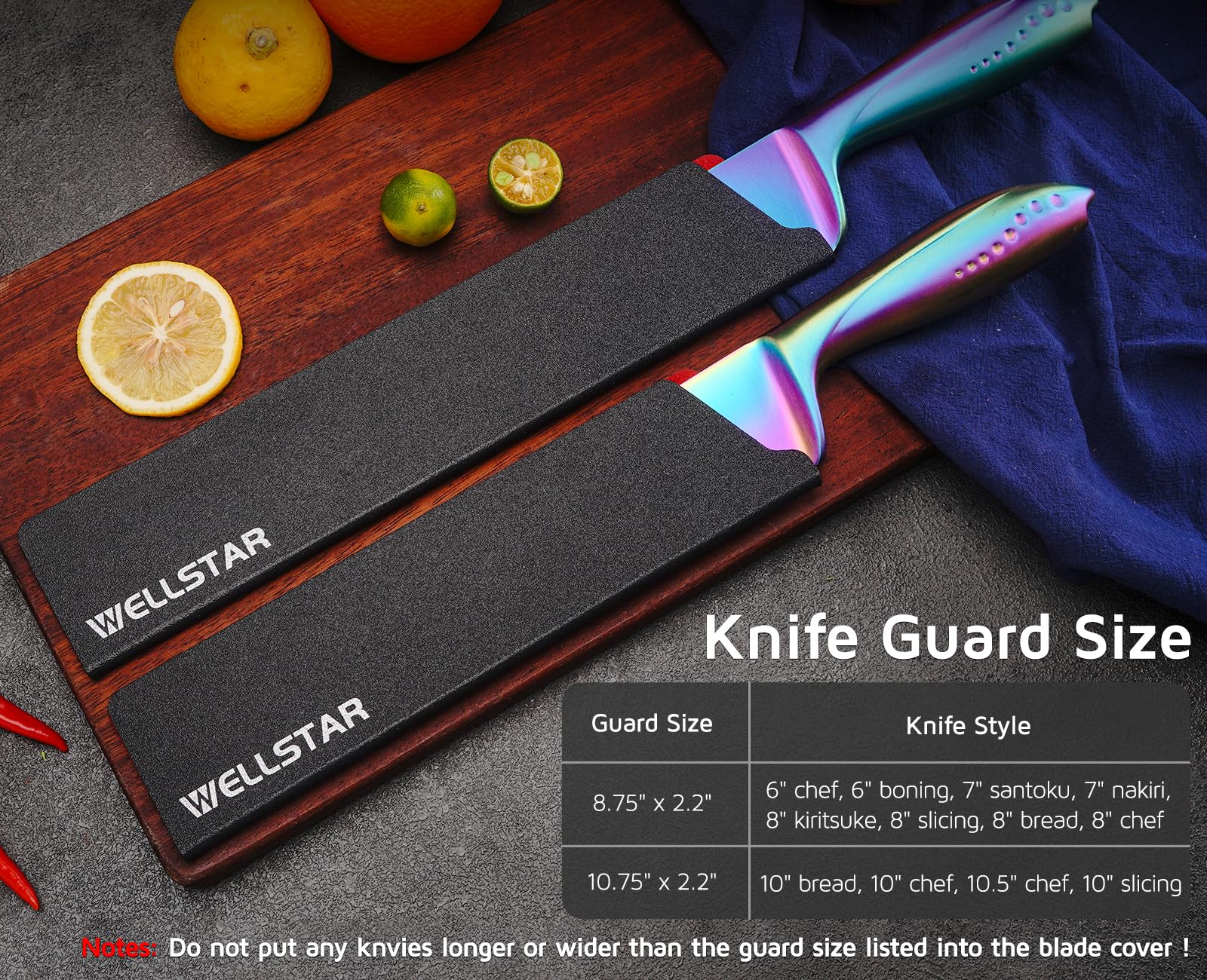 WELLSTAR lifetime warranty on guards supports long-term blade protection
