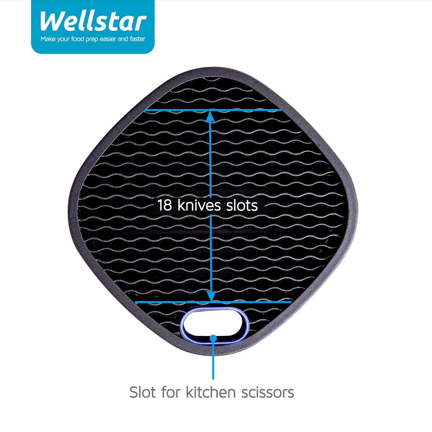 Wellstar rust-free stainless steel construction resists corrosion in a busy kitchen.