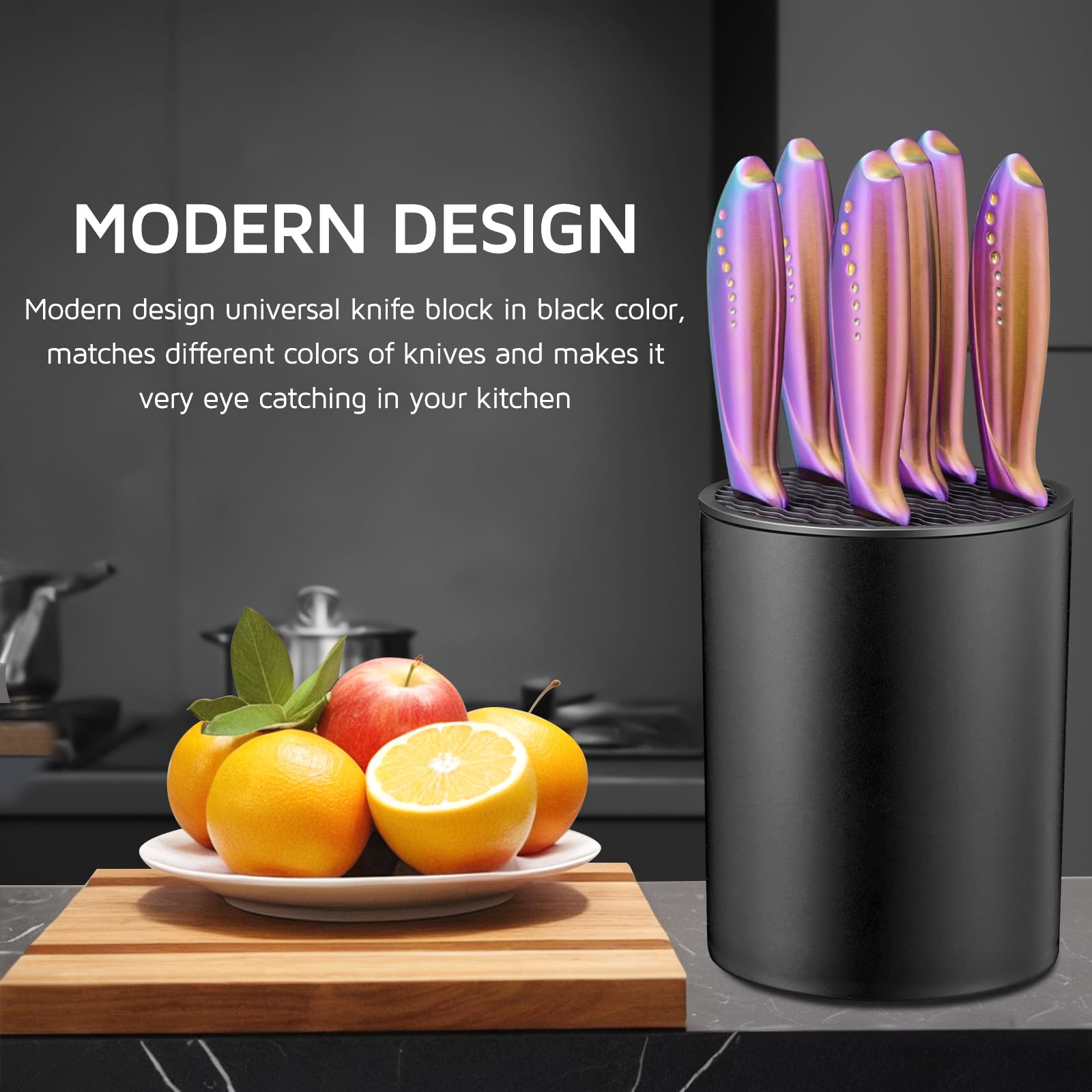 WELLSTAR knife block bottom with drainage holes to stay dry