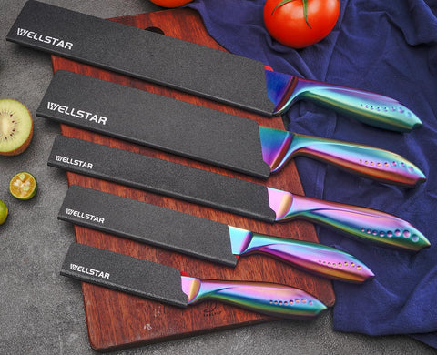 Wellstar universal-fit guards accommodate straight or slanted knives for many uses.