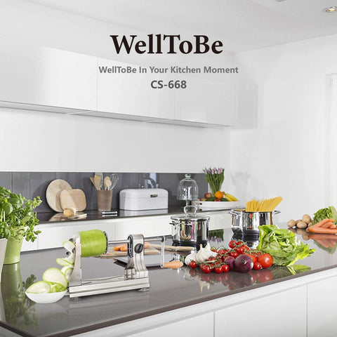 WellToBe spiralized veggie noodles plated for serving
