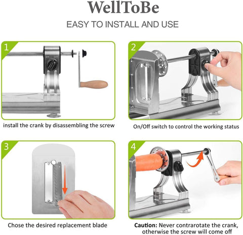 WellToBe thick blade for veggie ribbons and slices