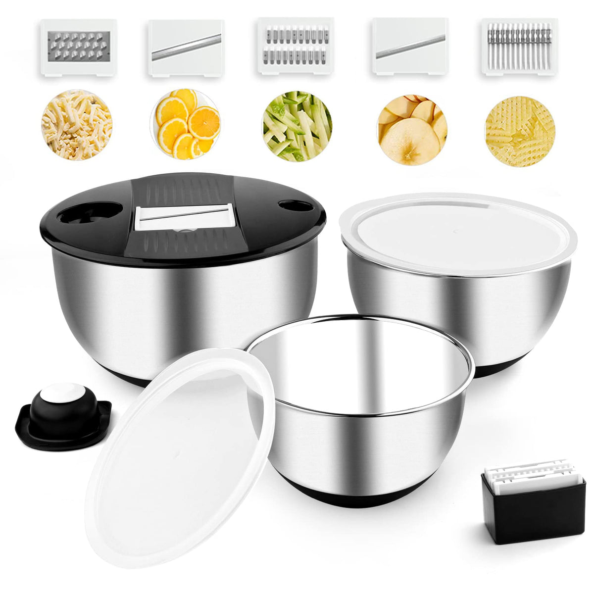 Weltonhm mixing bowls set with 1.5qt for small tasks and prep.