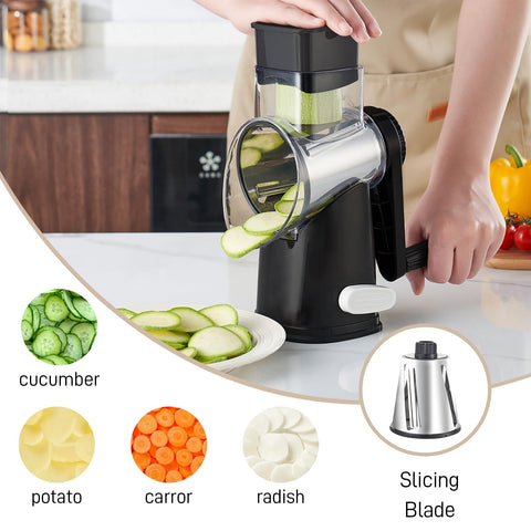 Weltonhm suction base holds fast on countertops for stable grating.