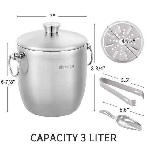 WENEGG ice bucket suited for indoor and outdoor entertaining.