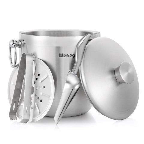 WENEGG ice bucket with lid, showcasing secure sealing for spill-free entertaining.