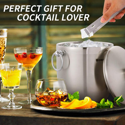 WENEGG ice bucket strainer insert keeps meltwater separate for clean ice.