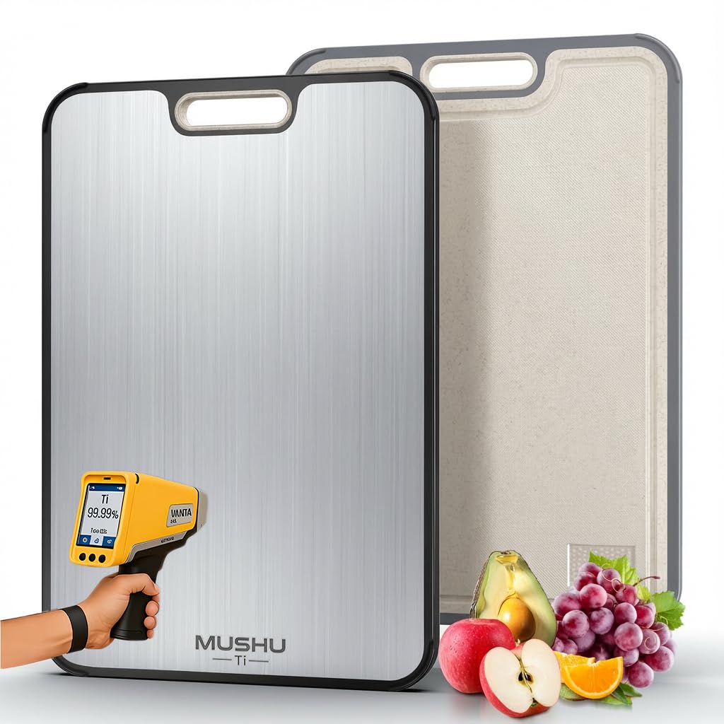 WENGTY Titanium Cutting Board front view for fruit and vegetable prep.