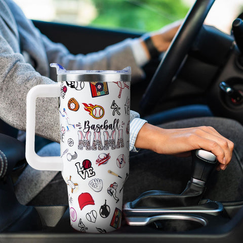 WENININOK Baseball Mom tumbler, gift-ready packaging for special occasions.