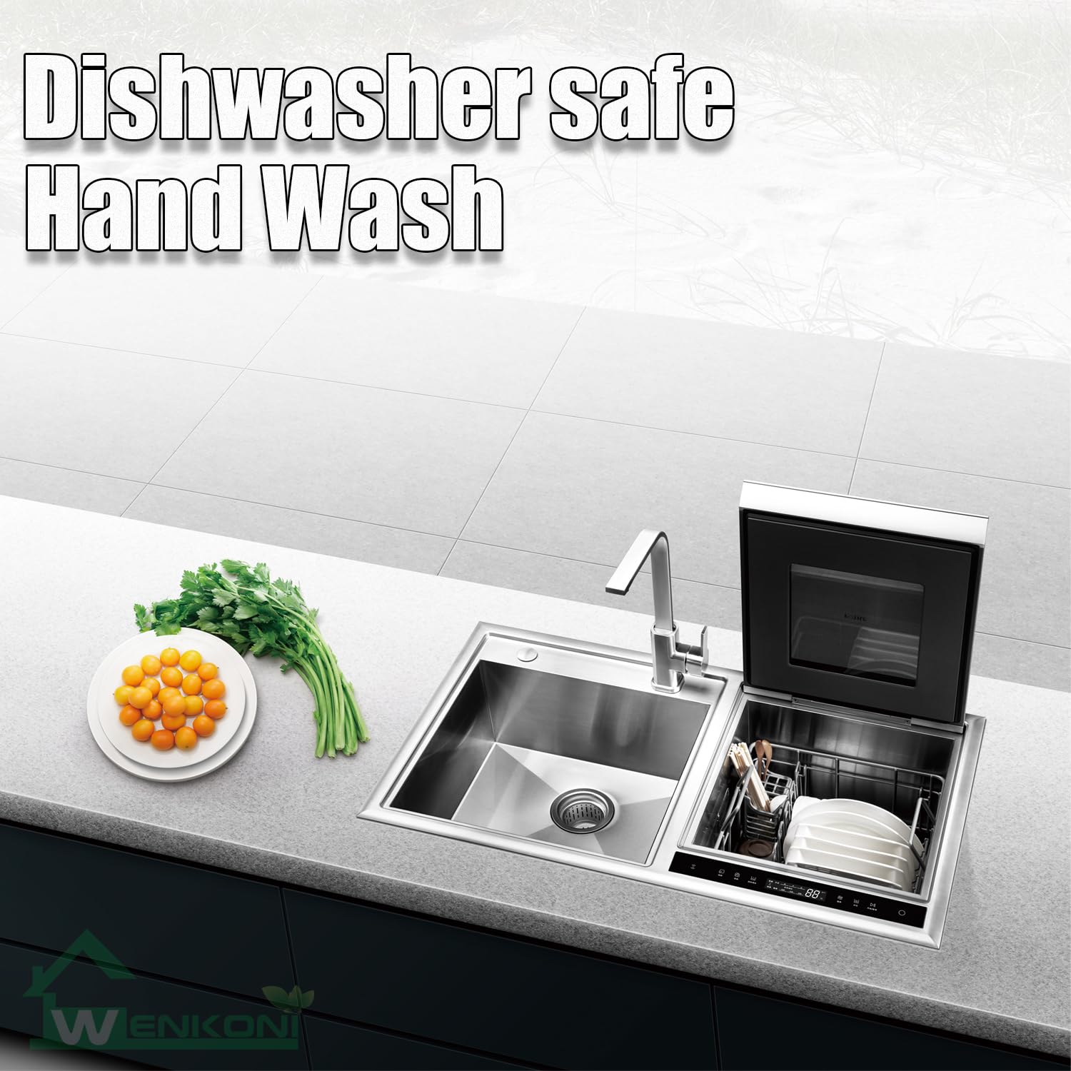 Wenkoni dishwasher-safe ladle for easy kitchen cleanup.