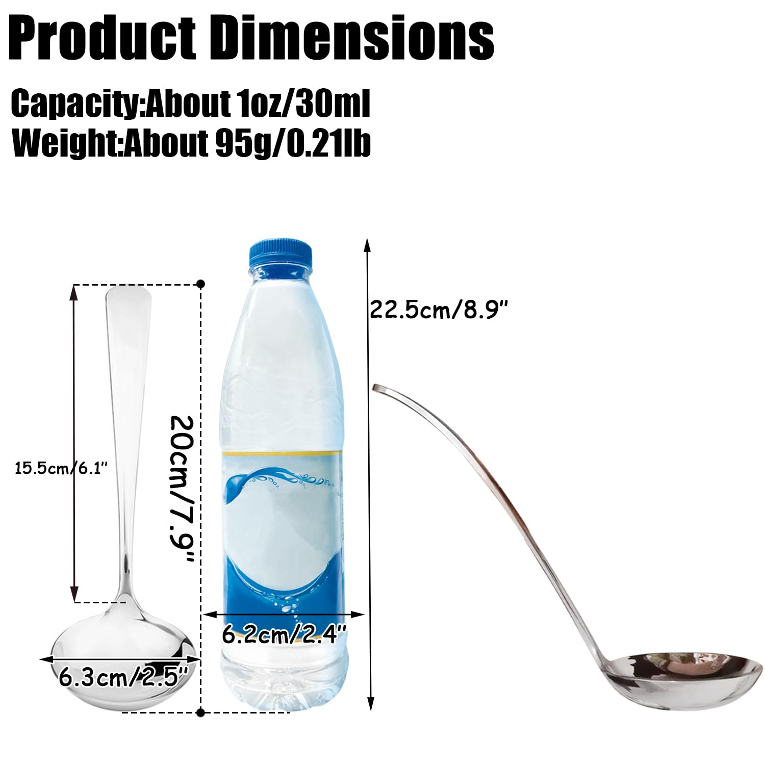 Wenkoni gravy ladle in 18/10 stainless steel for smooth serving.
