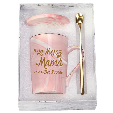 WENSSY Best Mama Mug in pink with gift box, ideal for Mother's Day gifting
