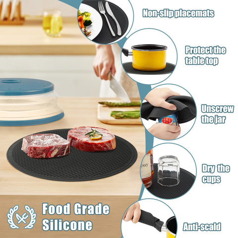 WENWELL BPA-free silicone is dishwasher safe for easy cleaning.