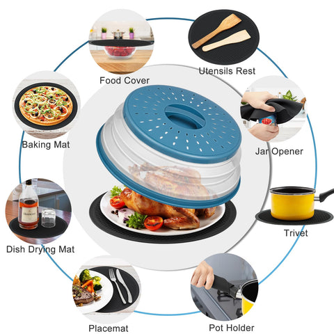 WENWELL BPA-free silicone and plastic combo for safe kitchen use.