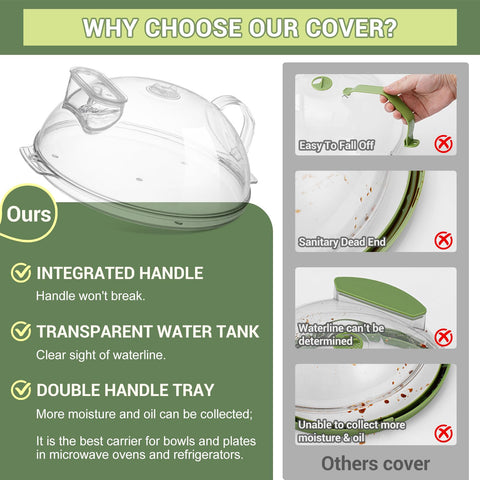 WENWELL integrated handle enables safe, easy lifting without burns.