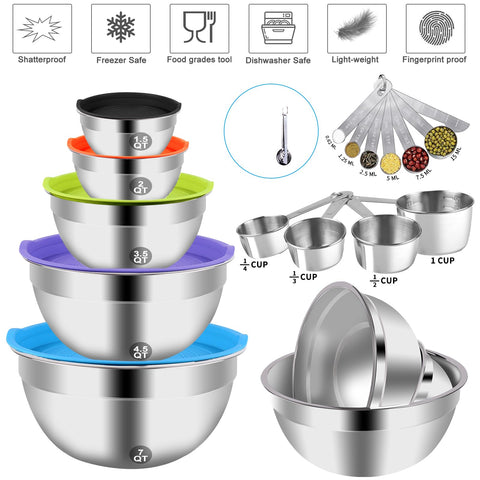 WEPSEN bowls range from 1.5 to 7 quarts for large batches.
