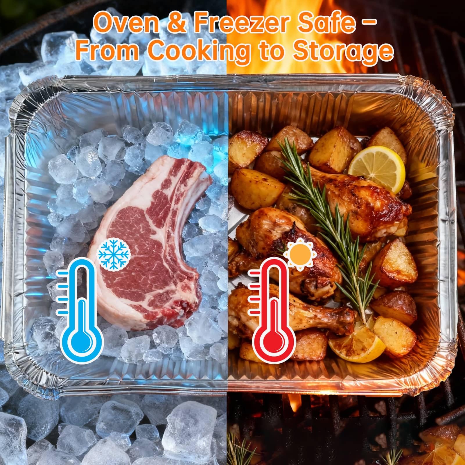 WEPSEN ready-to-use pans for family dinners, parties, and takeout