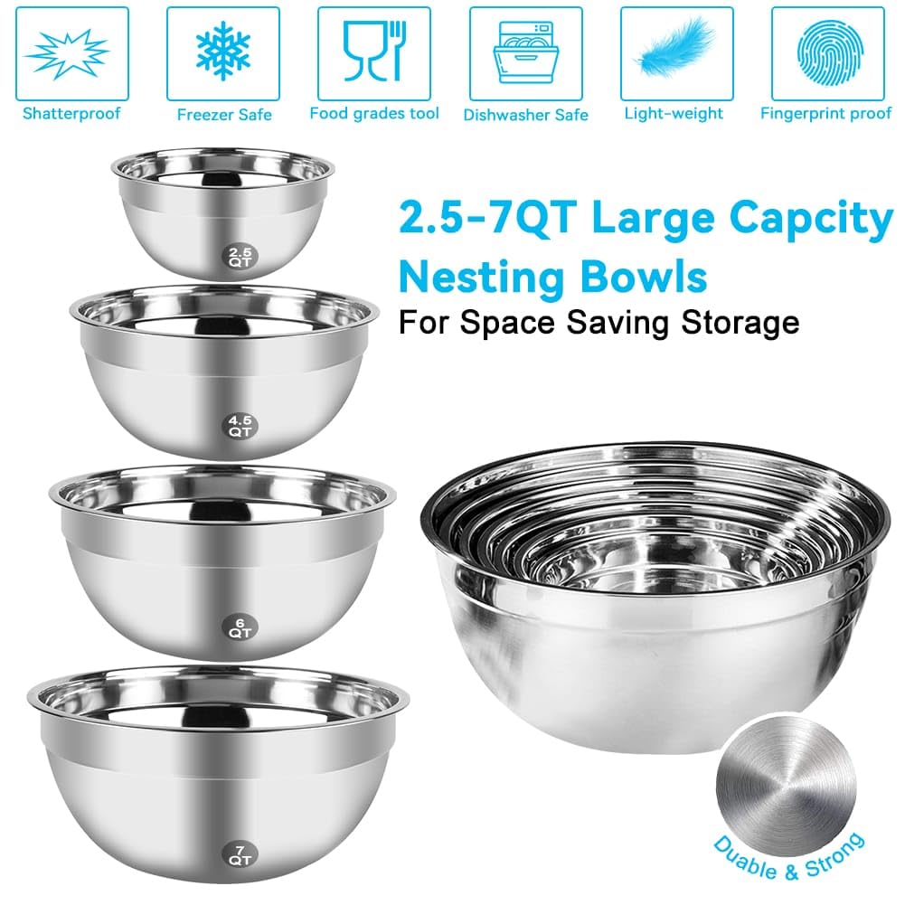 WEPSEN dishwasher safe parts for quick cleanup after baking