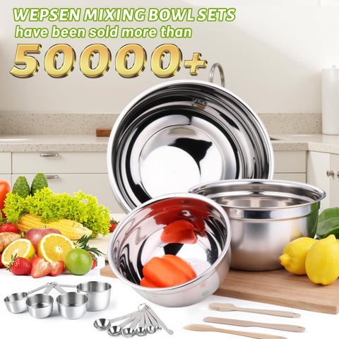 Khaki lids seal to keep ingredients fresh in WEPSEN bowls